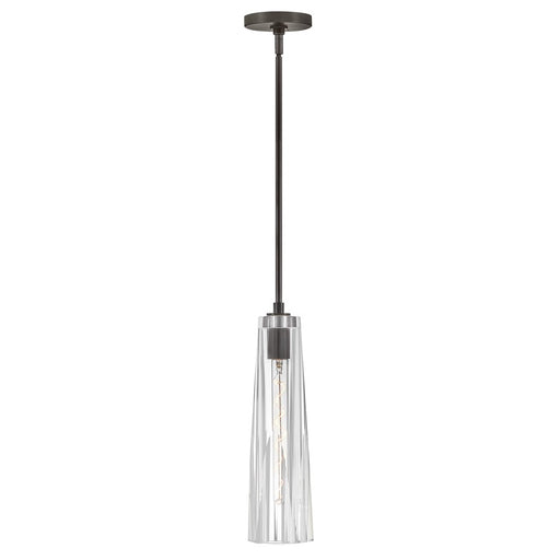 Fredrick Ramond Cosette 1Lt Pendant, Black Oxide/Clear Crystal - FR31107BX-CL