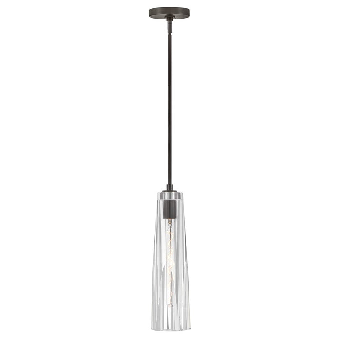 Fredrick Ramond Cosette 1Lt Pendant, Black Oxide/Clear Crystal - FR31107BX-CL