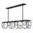 Fredrick Ramond Nala 8 Light Chandelier, Black/Optic Crystal - FR31266BLK