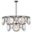 Fredrick Ramond Nala 15 Light Chandelier, Black/Optic Crystal - FR31268BLK