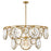 Fredrick Ramond Nala 15Lt Chandelier, Heritage Brass/Optic Crystal - FR31268HBR