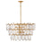 Fredrick Ramond Amira 8Lt 30" Chandelier, Brass/Clear Pressed - FR32604DA