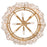 Fredrick Ramond Amira 8Lt 30" Chandelier, Brass/Clear Pressed