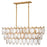 Fredrick Ramond Amira 5Lt 45" Linear, Brass/Clear Pressed - FR32605DA