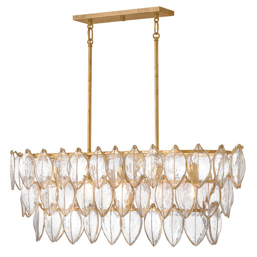 Fredrick Ramond Amira 5Lt 45" Linear, Brass/Clear Pressed - FR32605DA