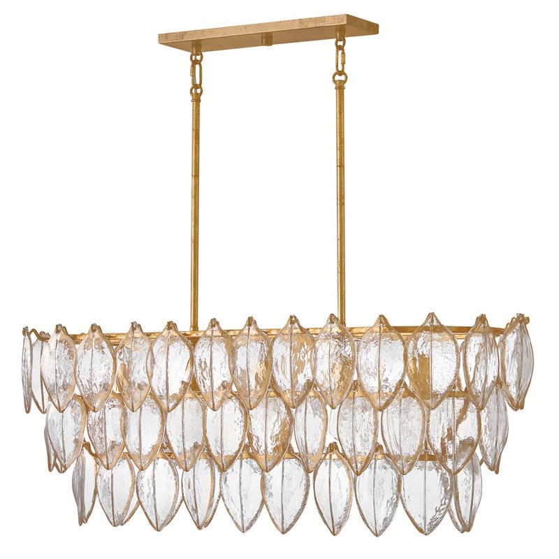 Fredrick Ramond Amira 5Lt 45" Linear, Brass/Clear Pressed