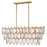 Fredrick Ramond Amira 5Lt 45" Linear, Brass/Clear Pressed