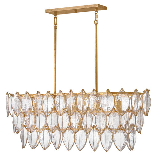 Fredrick Ramond Amira 5Lt 45" Linear, Brass/Clear Pressed