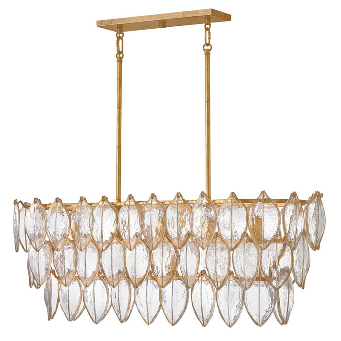 Fredrick Ramond Amira 5Lt 45" Linear, Brass/Clear Pressed
