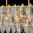 Fredrick Ramond Amira 5Lt 45" Linear, Brass/Clear Pressed