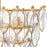 Fredrick Ramond Amira 5Lt 45" Linear, Brass/Clear Pressed