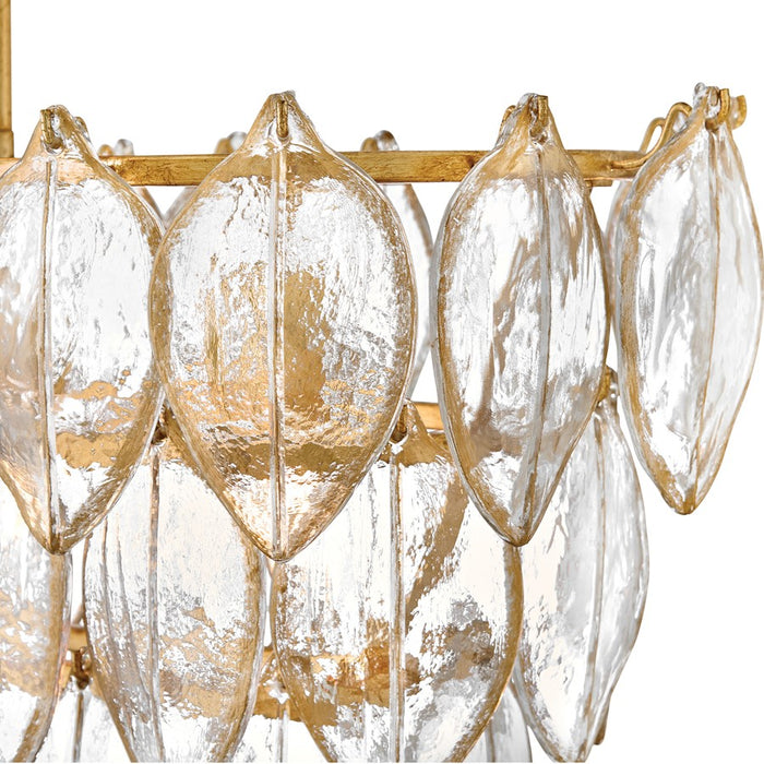 Fredrick Ramond Amira 5Lt 45" Linear, Brass/Clear Pressed