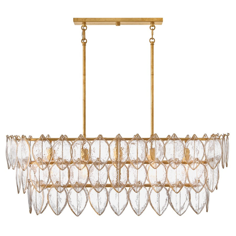 Fredrick Ramond Amira 5Lt 45" Linear, Brass/Clear Pressed