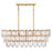 Fredrick Ramond Amira 5Lt 45" Linear, Brass/Clear Pressed