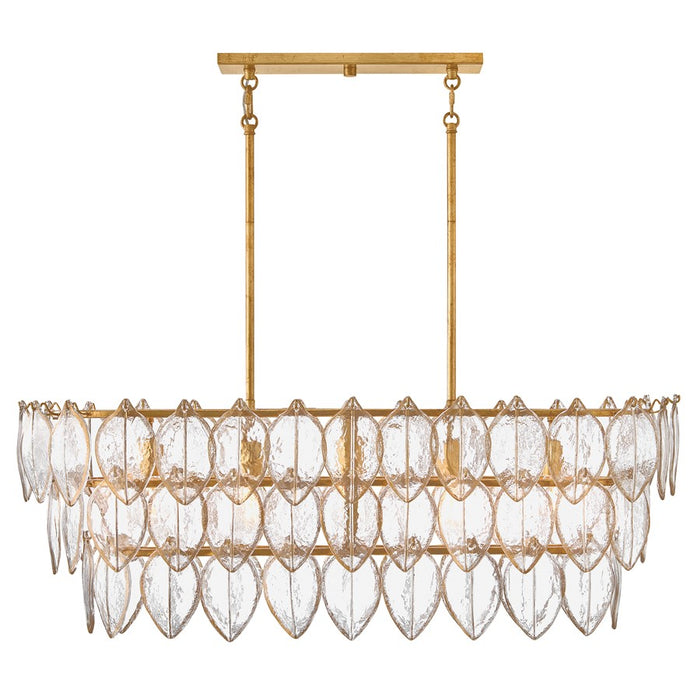 Fredrick Ramond Amira 5Lt 45" Linear, Brass/Clear Pressed