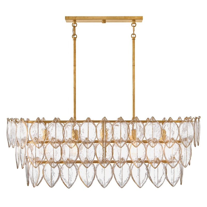 Fredrick Ramond Amira 5Lt 45" Linear, Brass/Clear Pressed