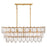 Fredrick Ramond Amira 5Lt 45" Linear, Brass/Clear Pressed