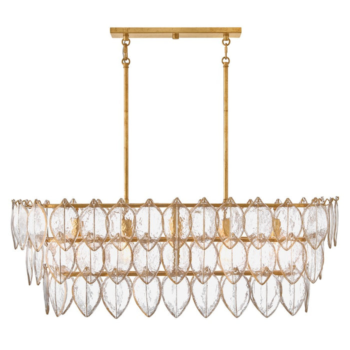 Fredrick Ramond Amira 5Lt 45" Linear, Brass/Clear Pressed