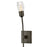 Hinkley Atera 1Lt Wall Mount, Black Oxide/Faceted Clear Crystal