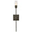 Hinkley Atera 1Lt Wall Mount, Black Oxide/Faceted Clear Crystal