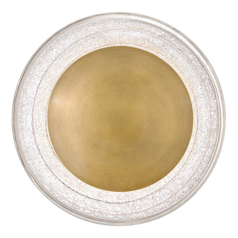 Hinkley Haven 11in 1-Light Wall Sconce | Modern Heritage Brass Steel and Art Glass | Bathroom & Hallway Accent Light | 4 x 11 x 11 in | Model FR34500HB