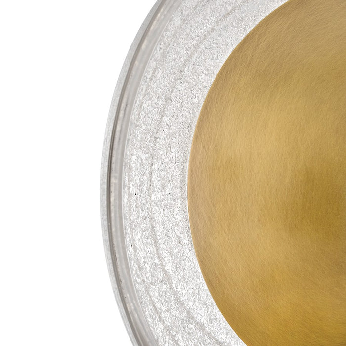 Fredrick Ramond Haven 11" LED Sconce, Heritage Brass/Art Glass