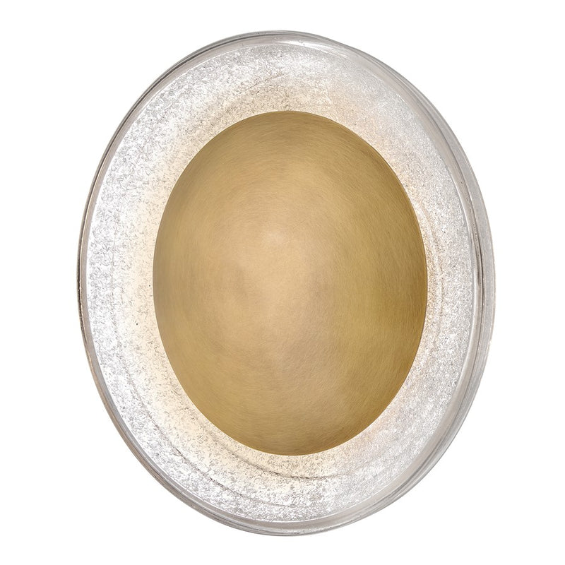 Hinkley Haven 11in 1-Light Wall Sconce | Modern Heritage Brass Steel and Art Glass | Bathroom & Hallway Accent Light | 4 x 11 x 11 in | Model FR34500HB