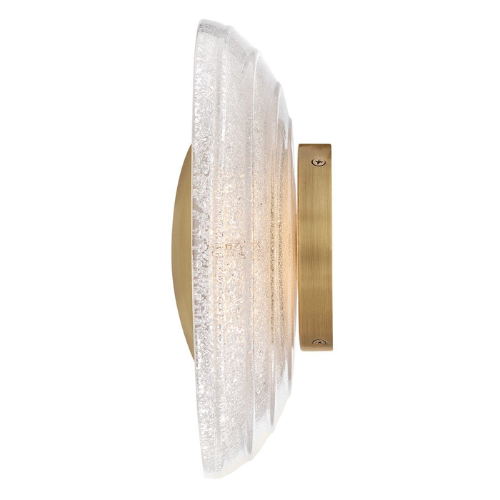 Fredrick Ramond Haven 11" LED Sconce, Heritage Brass/Art Glass