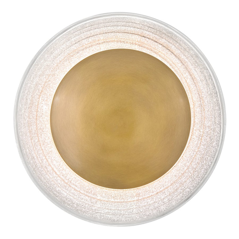 Hinkley Haven 15in 1-Light Wall Sconce | Modern Heritage Brass Steel and Art Glass | Bathroom & Hallway Accent Light | 5.5 x 15 x 15 in | Model FR34502HB