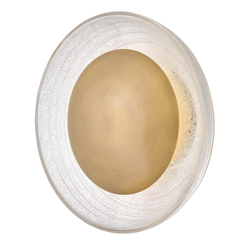 Hinkley Haven 15in 1-Light Wall Sconce | Modern Heritage Brass Steel and Art Glass | Bathroom & Hallway Accent Light | 5.5 x 15 x 15 in | Model FR34502HB