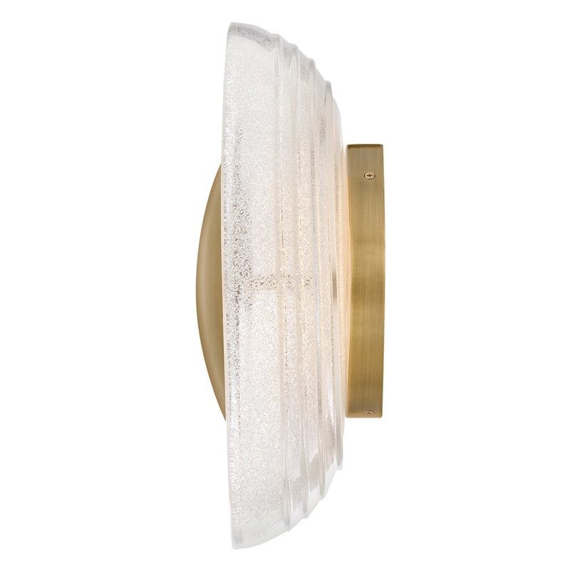 Hinkley Haven 15in 1-Light Wall Sconce | Modern Heritage Brass Steel and Art Glass | Bathroom & Hallway Accent Light | 5.5 x 15 x 15 in | Model FR34502HB