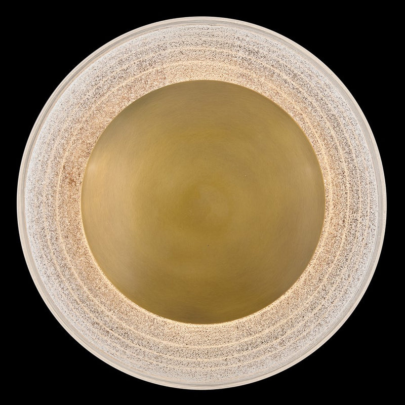 Hinkley Haven 15in 1-Light Wall Sconce | Modern Heritage Brass Steel and Art Glass | Bathroom & Hallway Accent Light | 5.5 x 15 x 15 in | Model FR34502HB