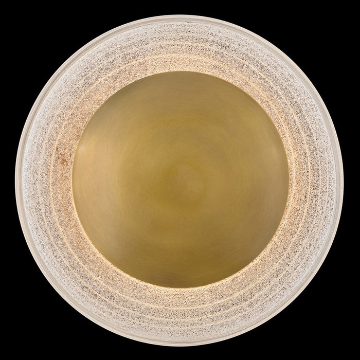 Fredrick Ramond Haven 15" LED Sconce, Heritage Brass/Art Glass