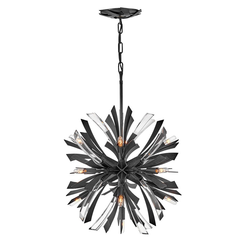Fredrick Ramond Vida 13 Light 26" Hanging, Brushed Graphite