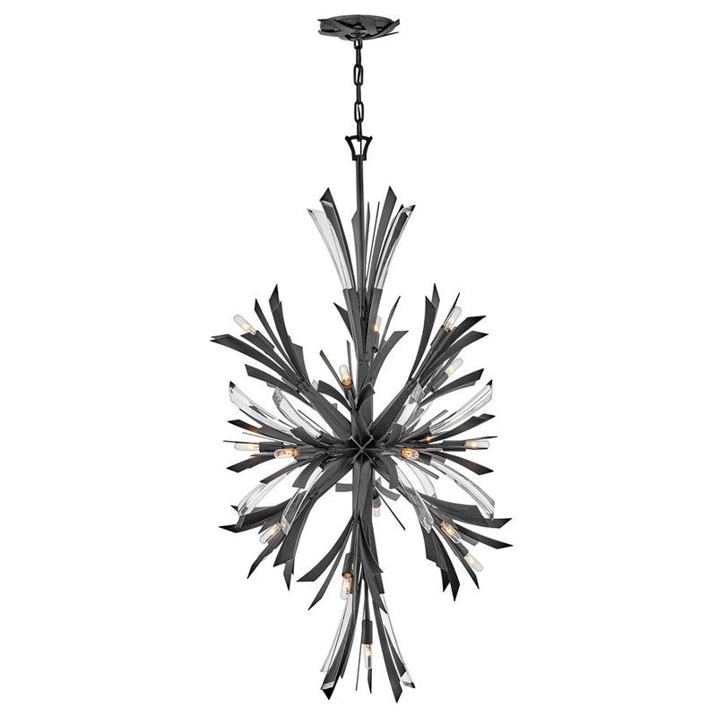 Fredrick Ramond Vida 19 Light Hanging, Brushed Graphite