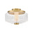 Fredrick Ramond Reign LED Small Flush Mount, Lacquered Brass - FR41463LCB
