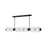 Fredrick Ramond Reign Large 7 Light LED Linear Chandelier, Black - FR41466BK