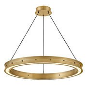 Fredrick Ramond Althea 26" Chandelier, Lacquered Brass - FR41475LCB
