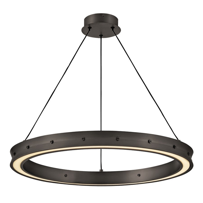 Fredrick Ramond Althea 26" Chandelier, Satin Black