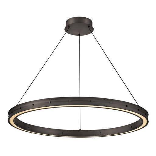 Fredrick Ramond Althea 38" Chandelier, Satin Black - FR41476SK
