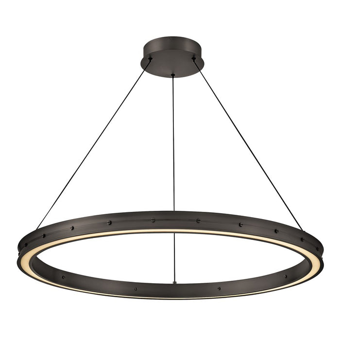 Fredrick Ramond Althea 38" Chandelier, Satin Black - FR41476SK