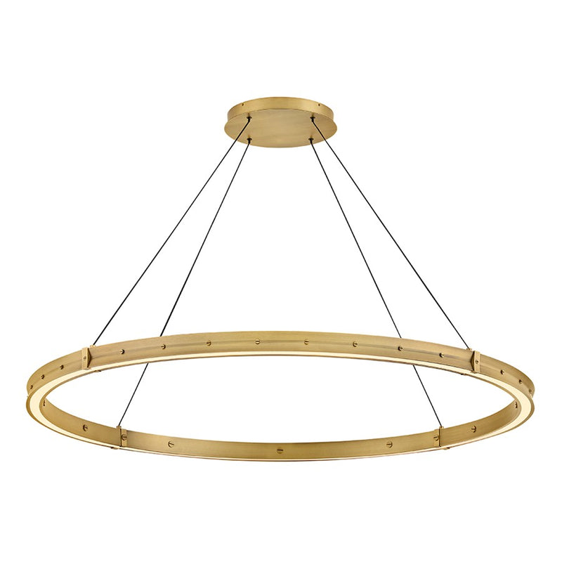 Fredrick Ramond Althea 53" Chandelier, Lacquered Brass