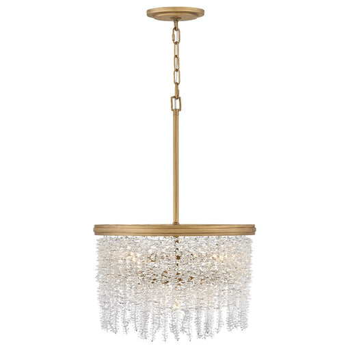 Hinkley Rubina 4Lt Convertible Semi-Flush Mount, Gold/Clear Crystal - FR41493BNG