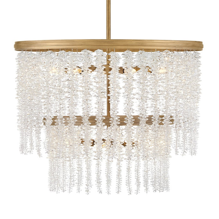 Hinkley Rubina 10Lt Chandelier, Ceiling, Gold/Clear Crystal - FR41495BNG