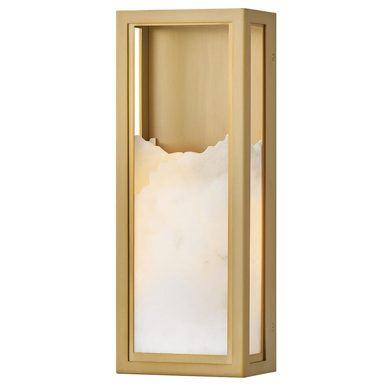 Fredrick Ramond Veleta 1Lt Wall Mount, Lacquered Brass/Alabaster