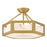 Fredrick Ramond Veleta 6Lt 17" Semi Flush Mount, Brass/Alabaster - FR41533LCB