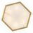 Fredrick Ramond Veleta 6Lt 17" Semi Flush Mount, Brass/Alabaster