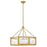 Fredrick Ramond Veleta 8Lt 26" Drum Chandelier, Brass/Alabaster