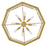 Fredrick Ramond Veleta 8Lt 26" Drum Chandelier, Brass/Alabaster