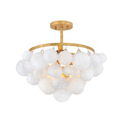 Fredrick Ramond Marabel 4 Light Medium Semi-Flush Mount, Brass - FR41563DA